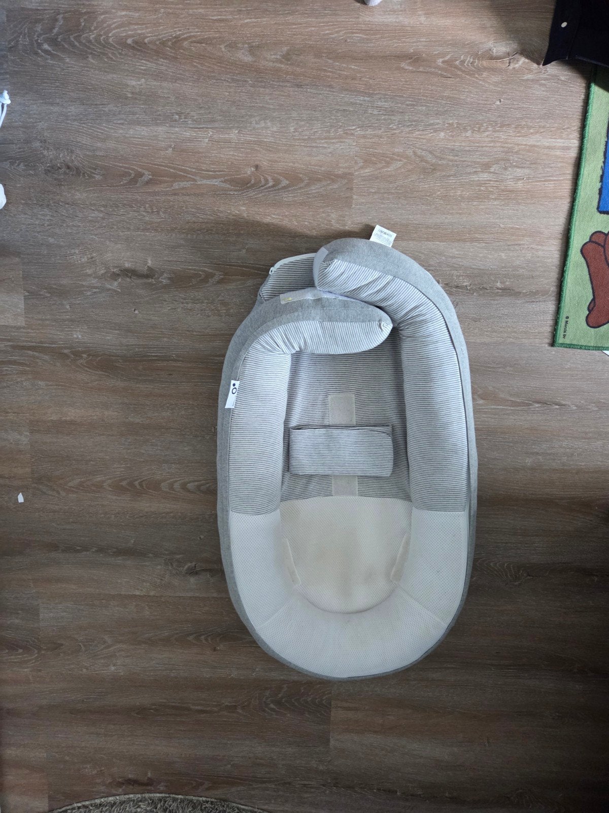 Doodmoo baby nestje/verkleiner - grijs gestreept, Ophalen of Verzenden, Zo goed als nieuw