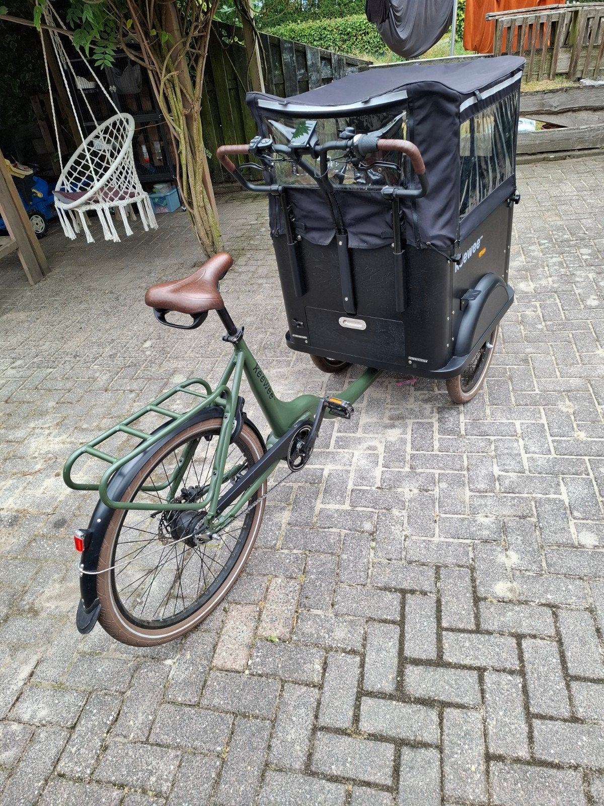 bakfiets keewee, Ophalen, Zo goed als nieuw, Kinderkar