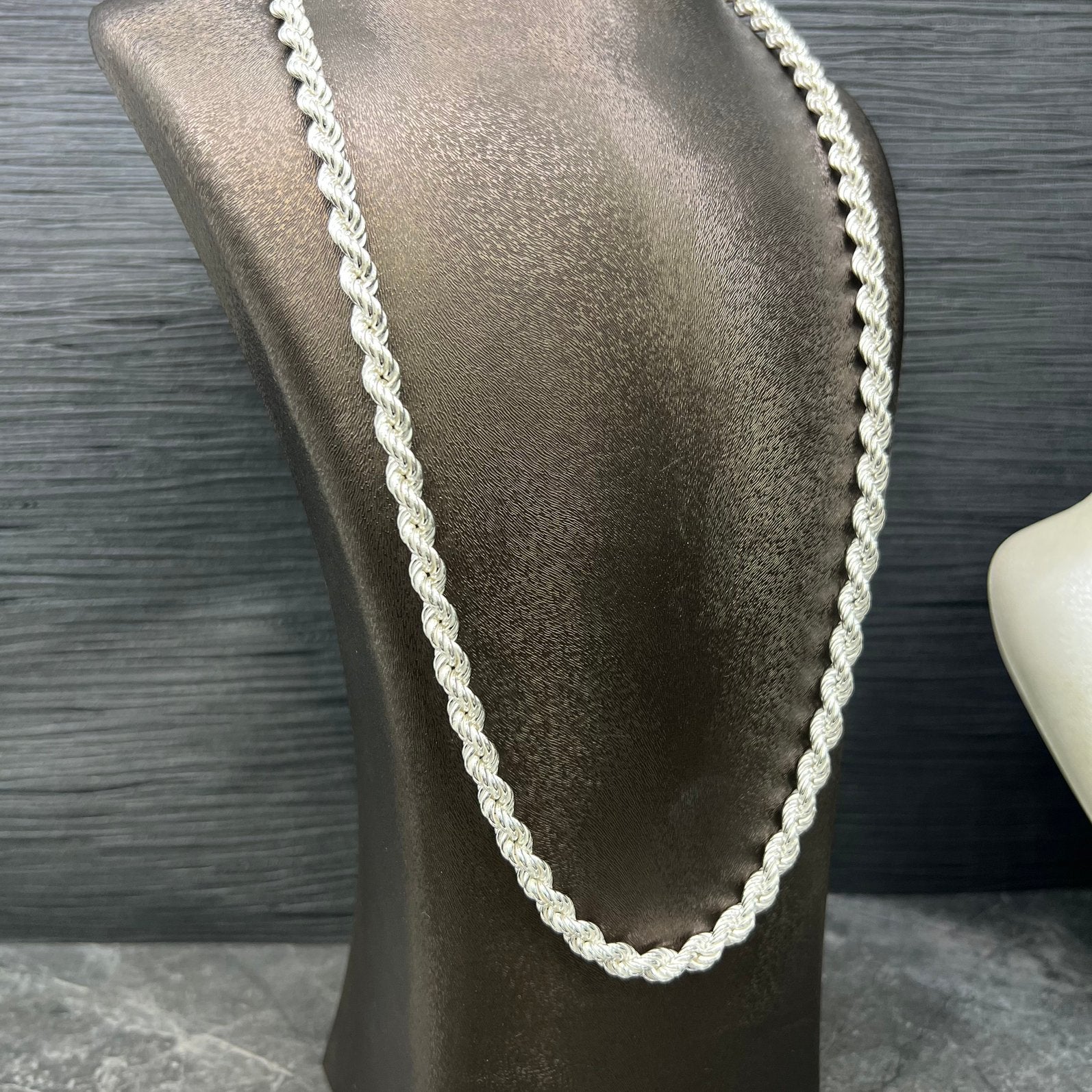 Zilveren ketting rope ketting schakel italy, Ophalen of Verzenden, Nieuw, Goud