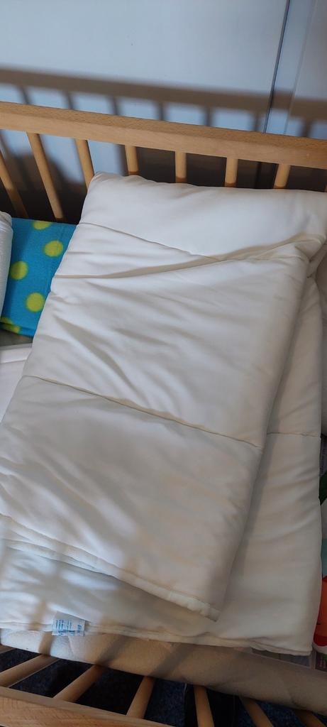 Kleuterdekbed 120x150 cm en 2 babydekens met klittenband, Ophalen of Verzenden, Gebruikt, Deken