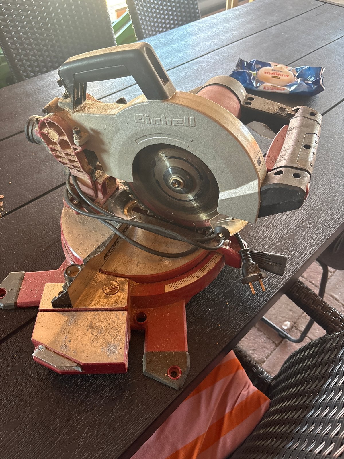 Einhell TE-MS 2112 L Afkortzaag - Gebruikt, Ophalen, Gebruikt, 70 mm of meer, Afkortzaag
