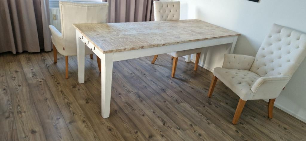 Eettafel van Maison Riviera, Ophalen, Gebruikt, 200 cm of meer, 50 tot 100 cm