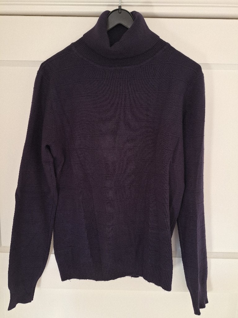 Donkerblauwe coltrui maat s/m, Kleding | Dames, Ophalen of Verzenden, Gedragen, Maat 38/40 (M), Blauw