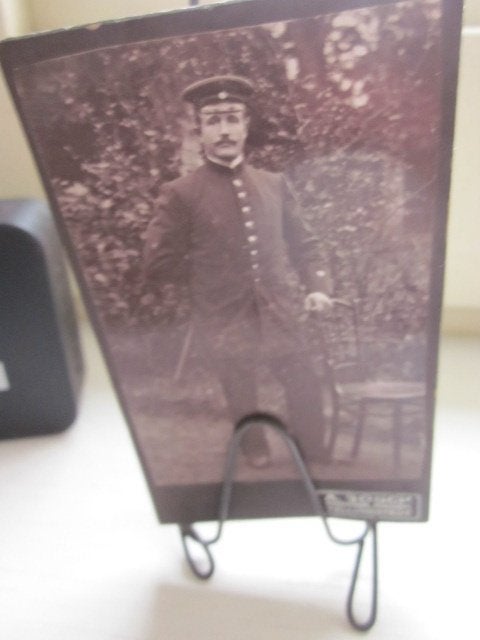 cdv WO1  duitse militair, Verzamelen, Verzenden, Landmacht, Duitsland, Foto of Poster