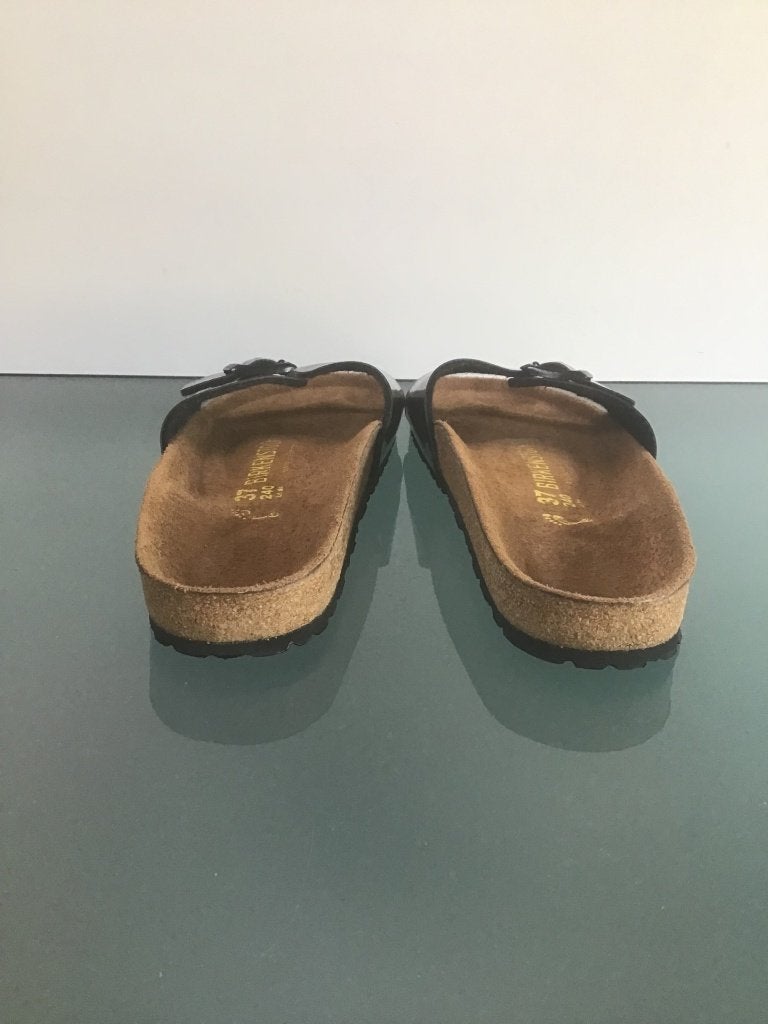Birkenstock Madrid 37 | zwart slipper New| Gratis verzenden, Slippers, Verzenden, Zwart, Nieuw