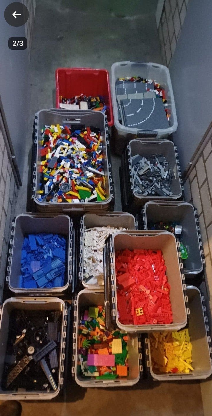 Grote partij LEGO met diverse sets en losse onderdelen, Ophalen
