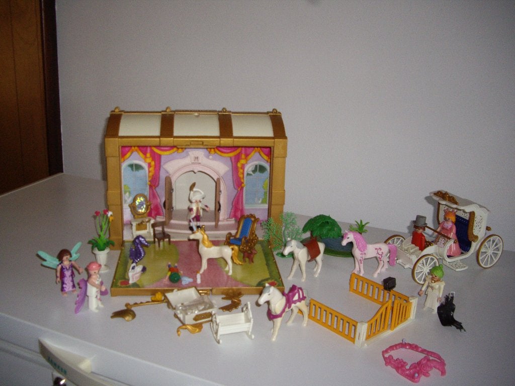 playmobil prinsessen koffer met acc, Ophalen, Gebruikt