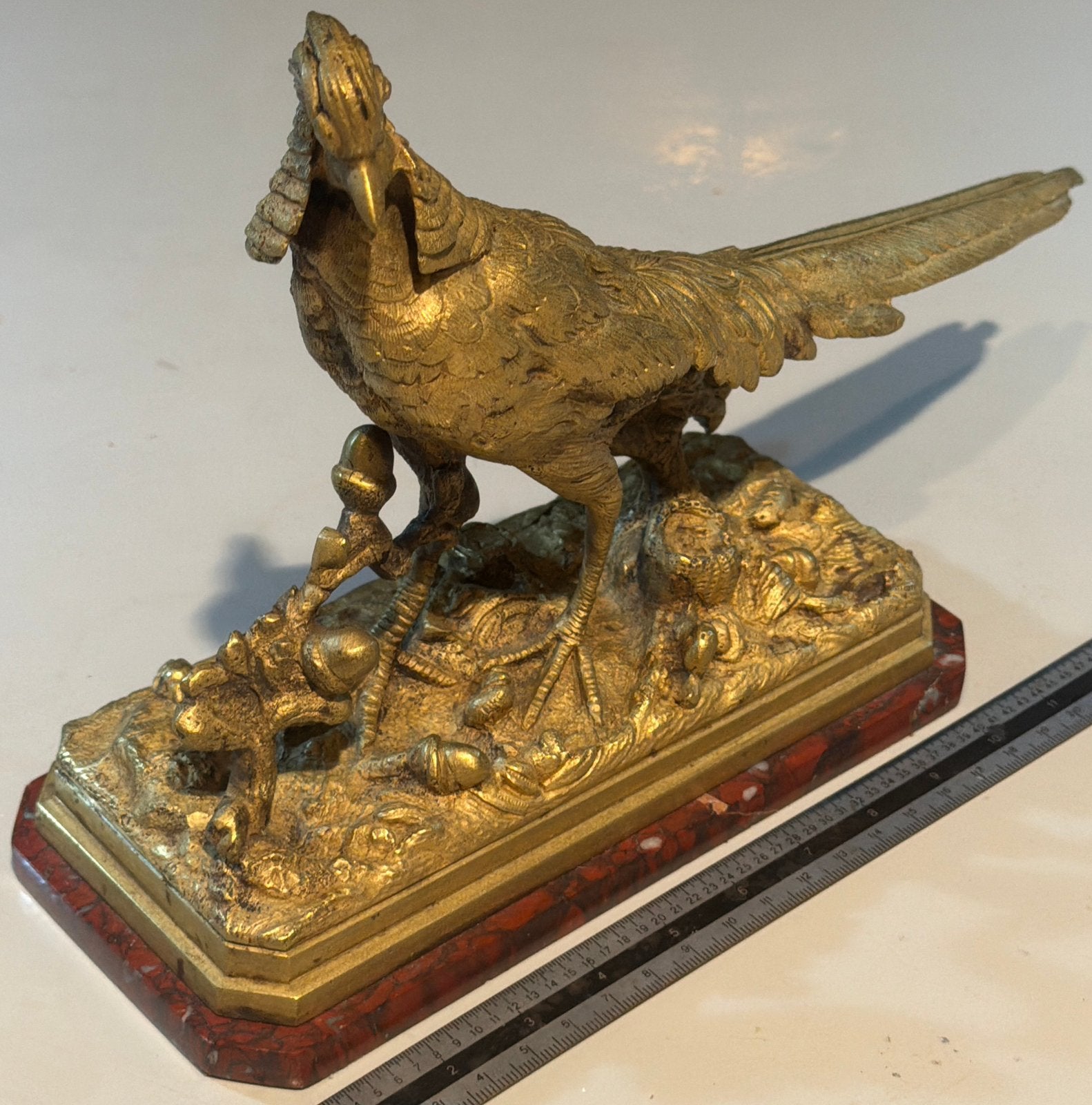 Bronzen Fazant-Sculptuur 1880, Ophalen of Verzenden