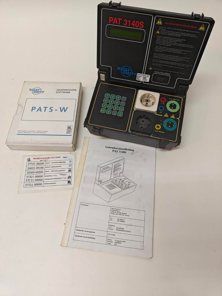 Nieaf Smitt PAT 3140S NEN3140 Elektrisch Gereedschap Tester, Doe-het-zelf en Verbouw, Meetapparatuur, Ophalen of Verzenden