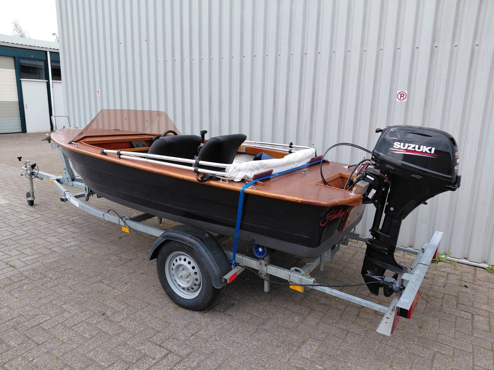 Speedboot/tourboot 4.10m + Suzuki 9.9 pk 4 takt 2019  zgan, Watersport en Boten, Ophalen, Overige merken, 4 m, Tot 10 pk