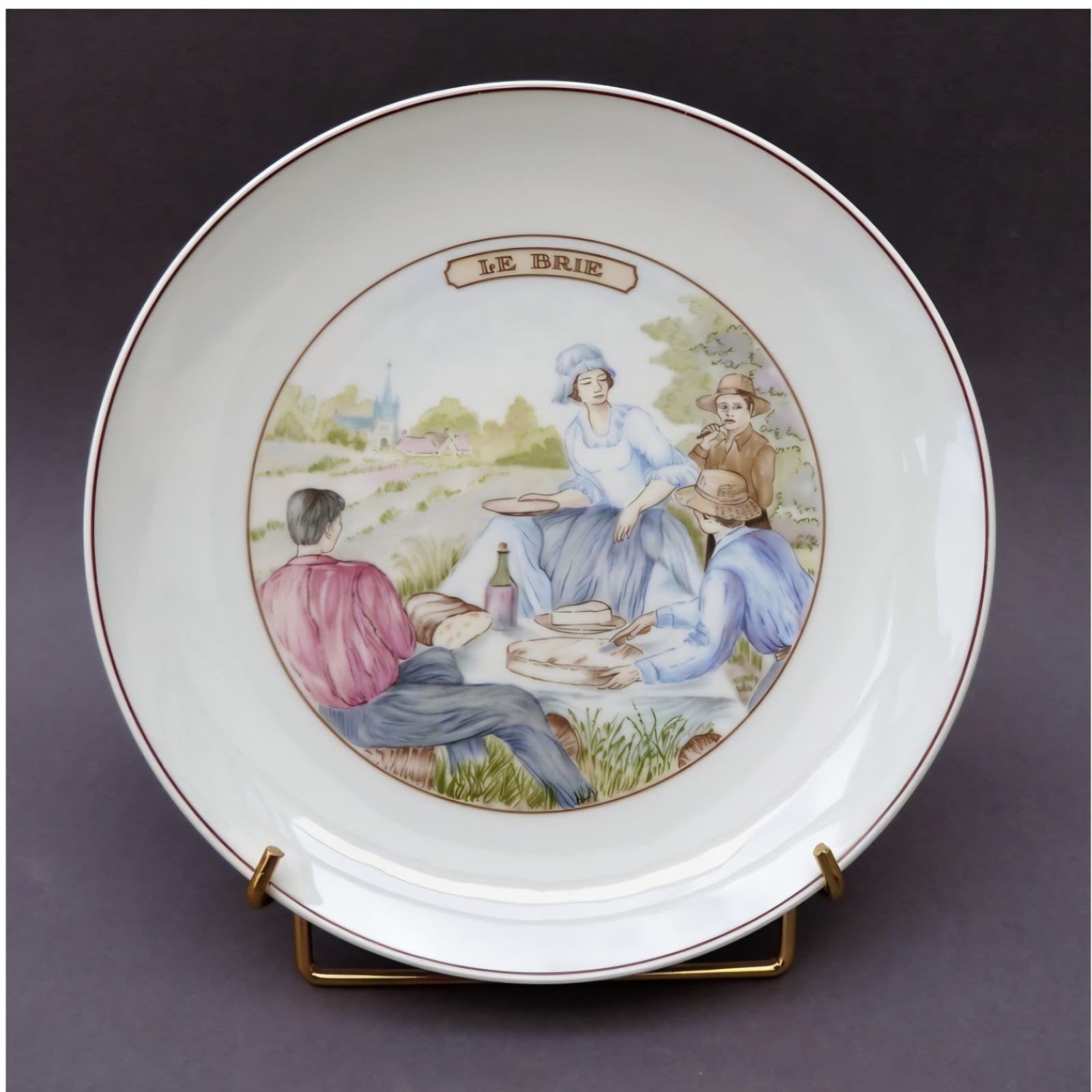Porseleinen kaasborden van Pillivuyt, Les Fromages, Antiek en Kunst, Ophalen