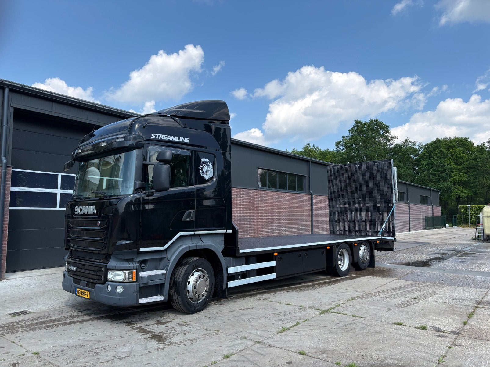 Scania R450 EURO6 oprijwagen laadbak nieuw hoogte 98cm!!, Auto's, Automaat, Achterwielaandrijving, Scania, Leder en Stof