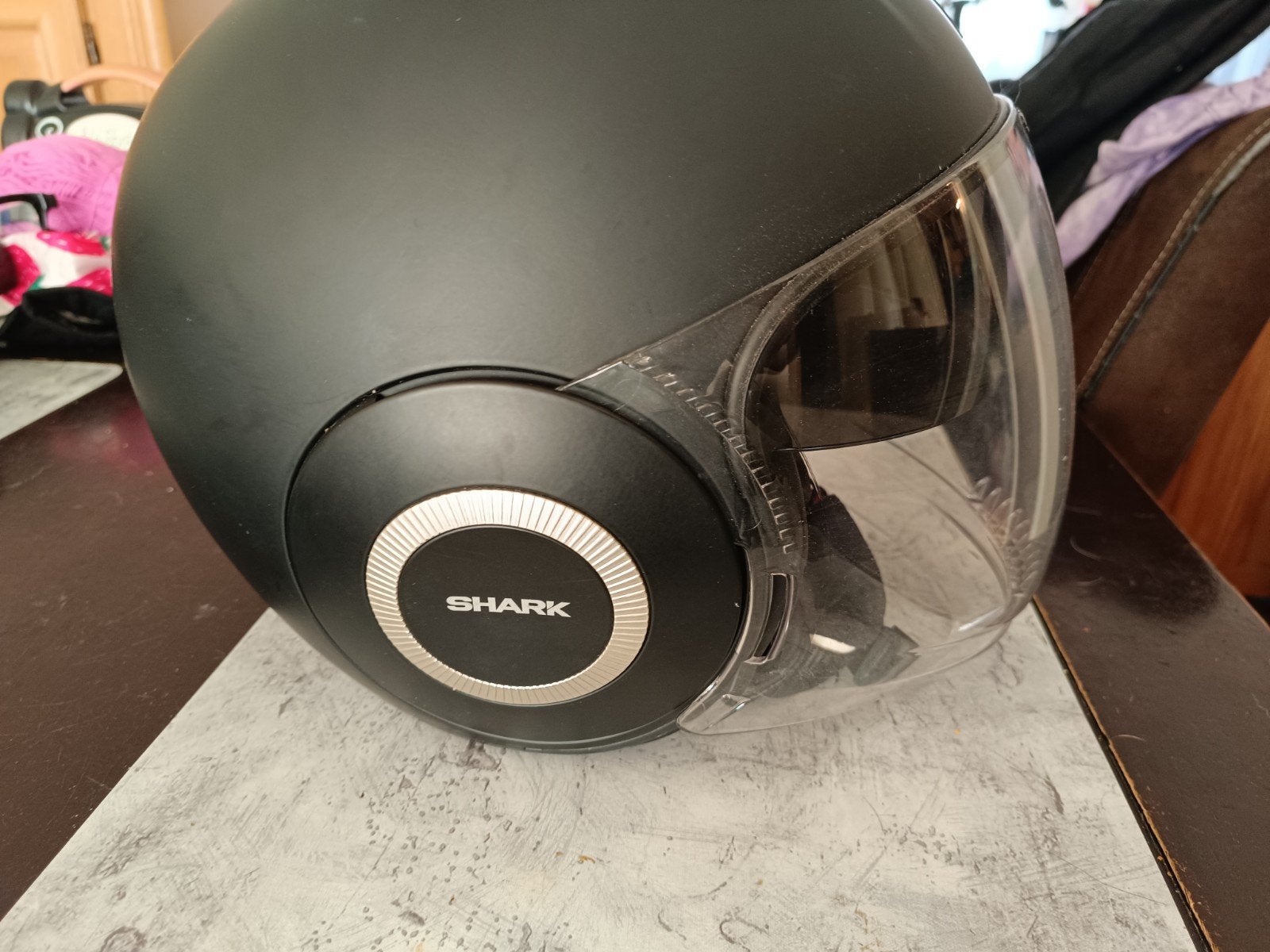 Shark Jethelm - Maat XS - Zwart, Motoren, Kleding | Motorhelmen, XS, Kinderen, Jethelm, Shark