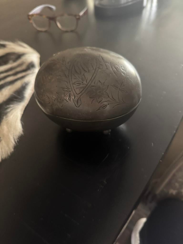 antik kistje, Antiek en Kunst, Antiek | Koper en Brons, Ophalen of Verzenden