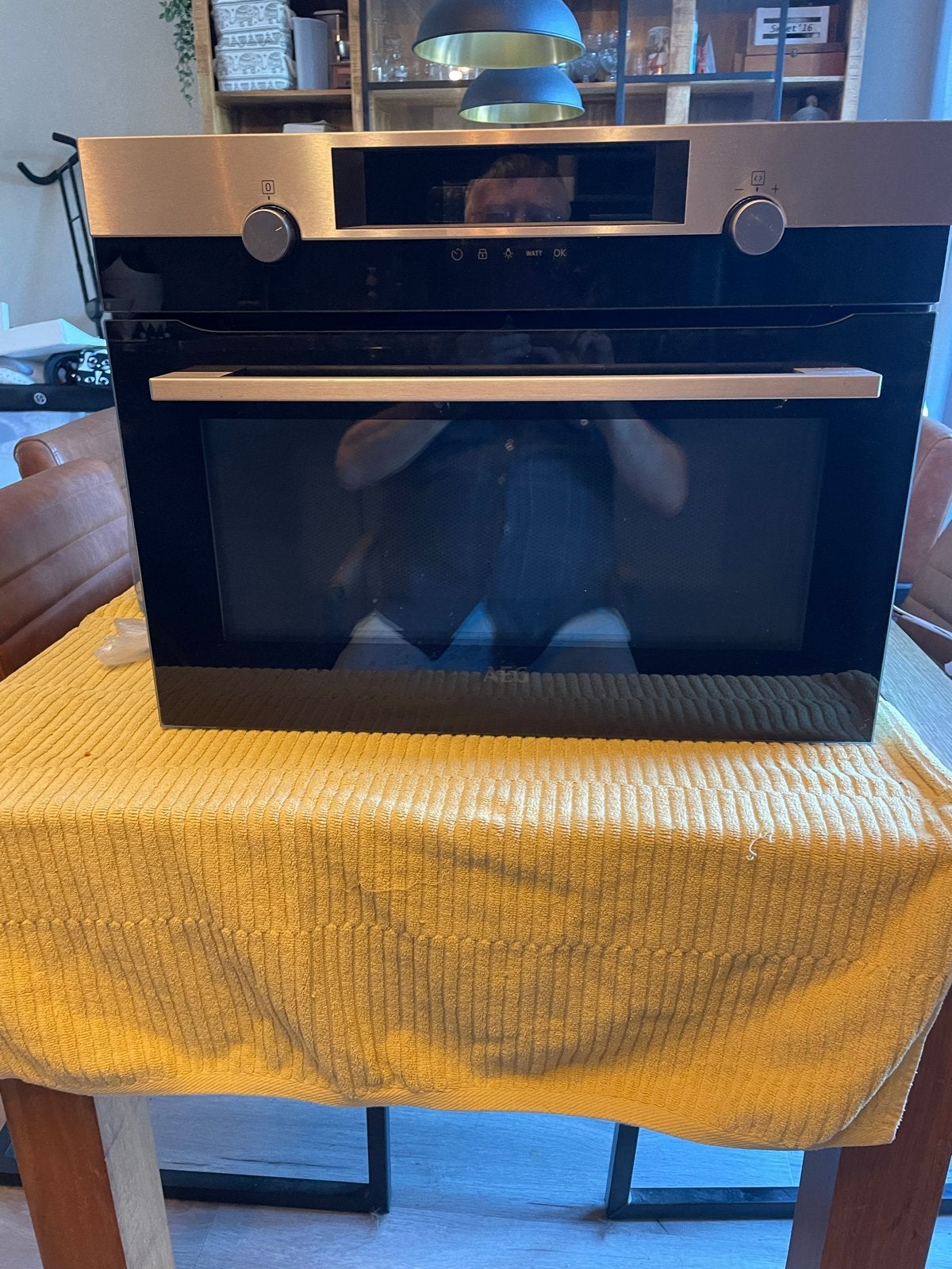 AEG magnetron/grill. Weinig gebruikt., Ophalen, 45 tot 50 cm, AEG, Zo goed als nieuw
