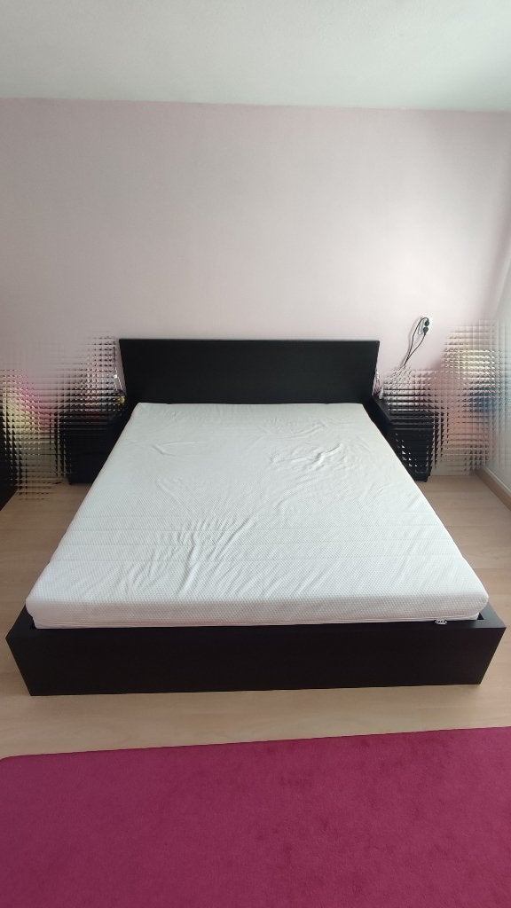 Ikea Schuimmatras, stevig, 180 x 200, Ophalen, Gebruikt, Tweepersoons, Matras