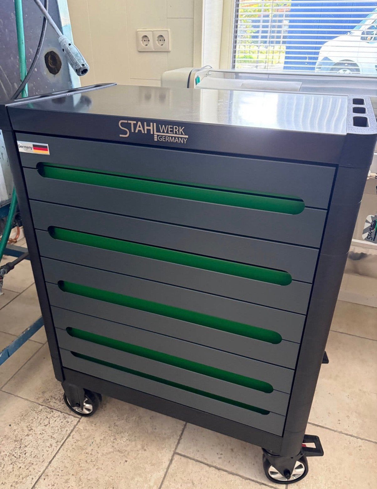 Nieuw !! Stahlwerk Germany SW9 Gereedschapswagen