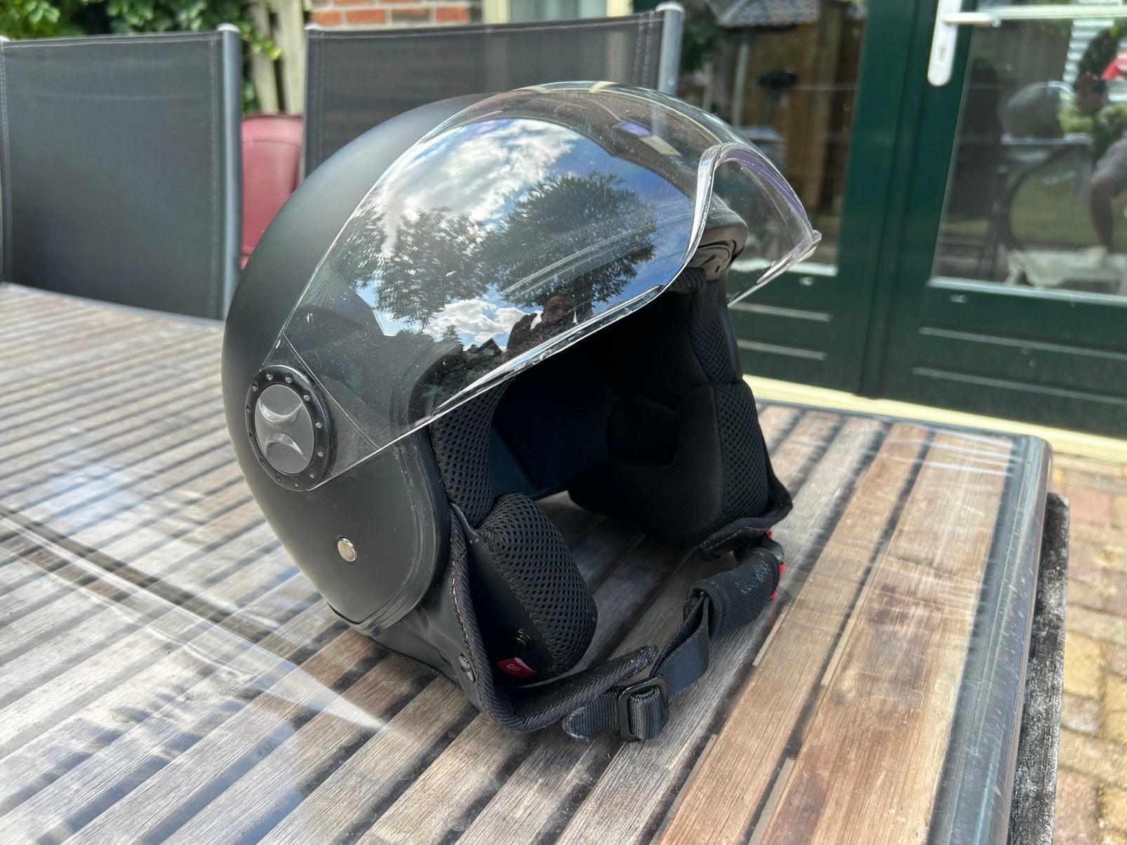 Vito scooterhelm, maat S., Fietsen en Brommers, Brommerhelmen, Ophalen of Verzenden, Gebruikt, Small