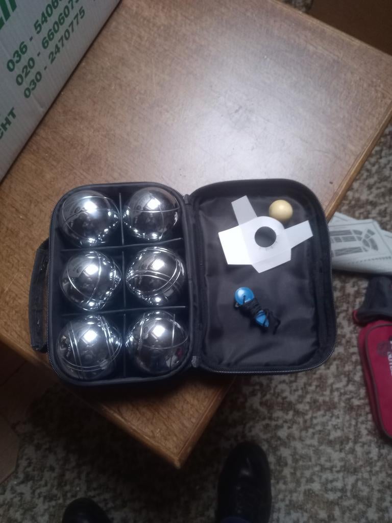 Jeu de Boules set in handige draagtas, Ophalen of Verzenden, Gebruikt