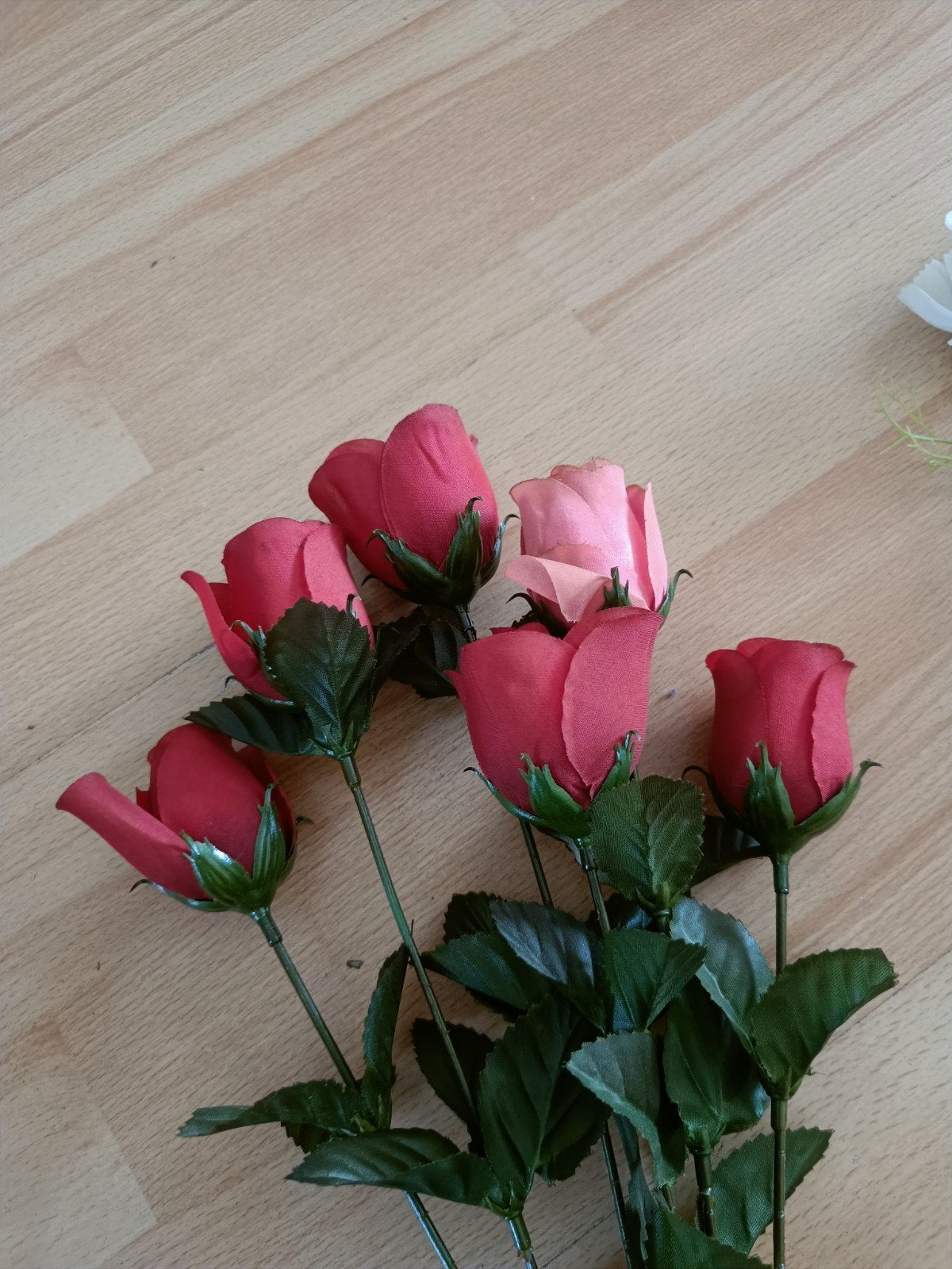 Diverse kunstbloemen en -takken, kleurrijk boeket, Ophalen
