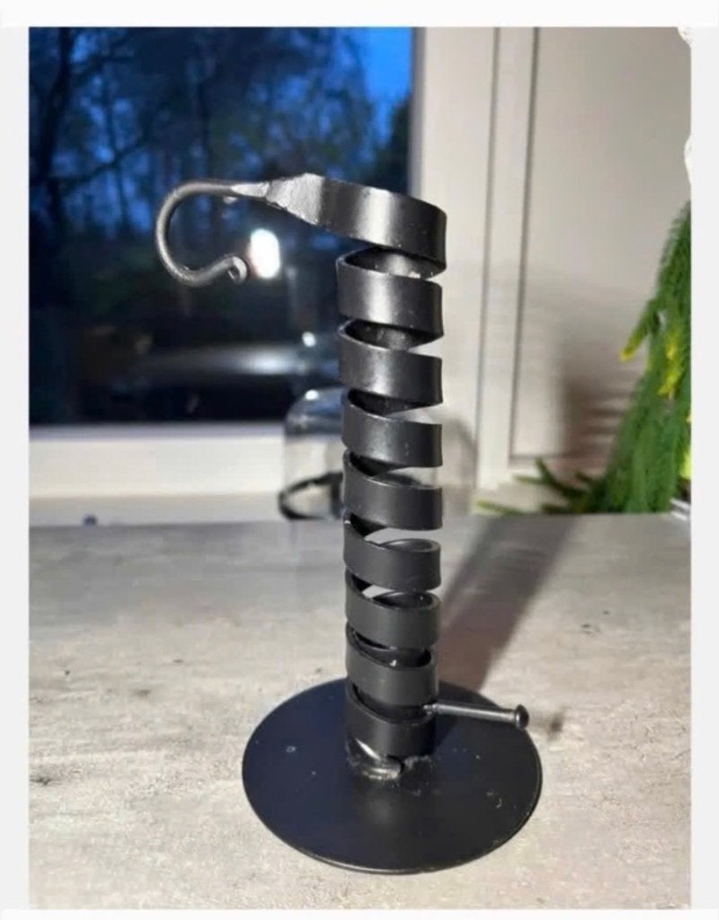 Mooie kaarshouder metaal “Rat de Cabe” Look, 19 cm, Ophalen of Verzenden, Zo goed als nieuw, X, Metaal