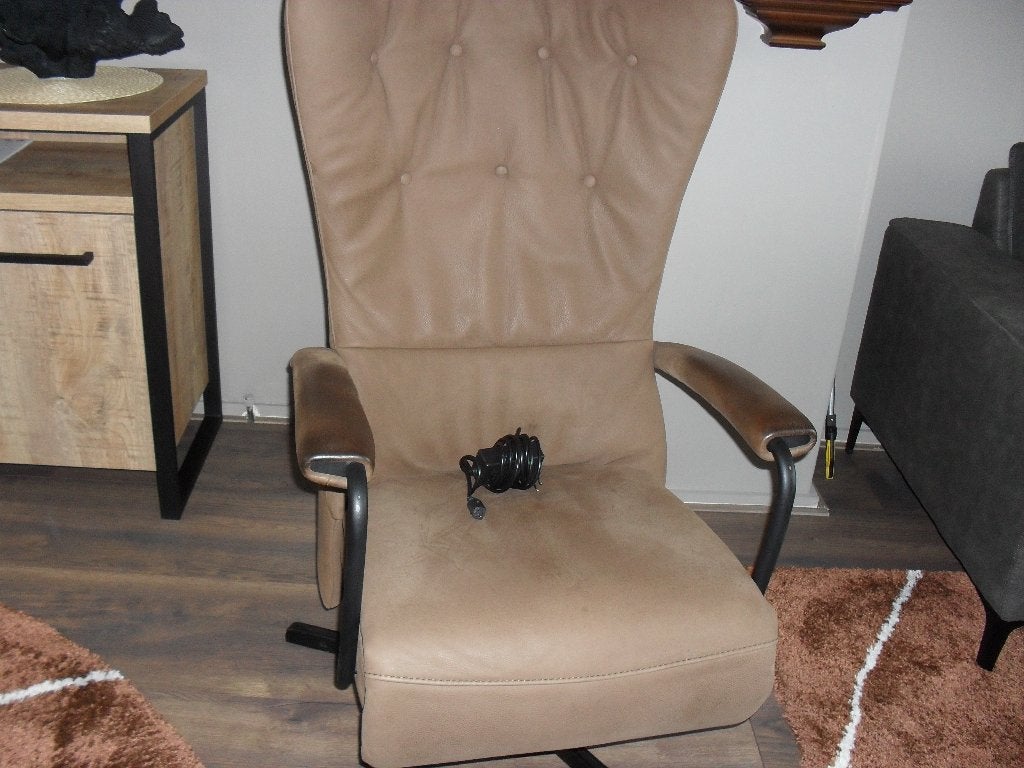 relaxfauteuil, Ophalen, Gebruikt, Bruin, Leer
