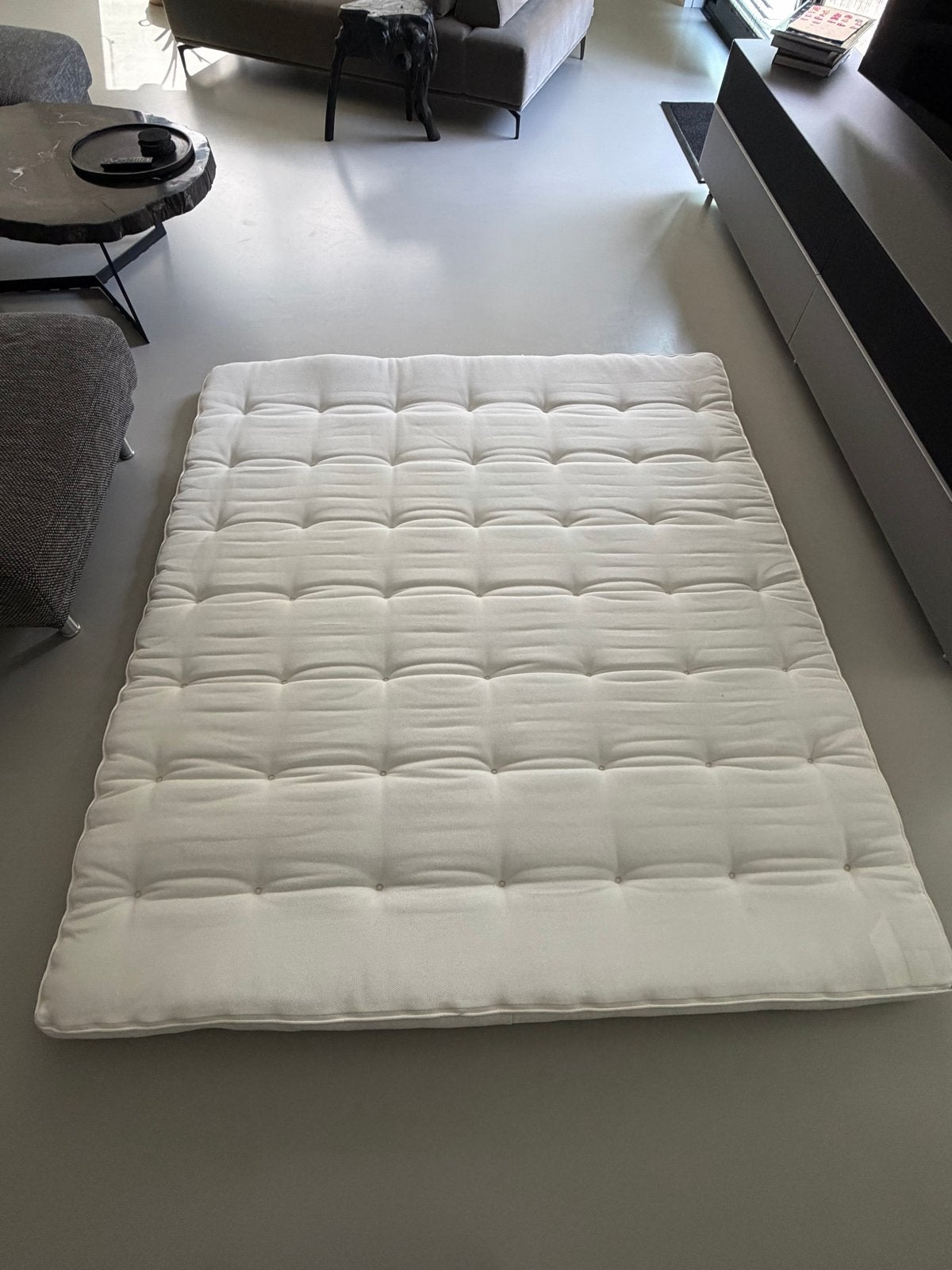 IKEA TUSTNA Matras topper 180x200 cm ZGAN - slechts 2x gebr., Tweepersoons, Ophalen of Verzenden, Zo goed als nieuw, Matras