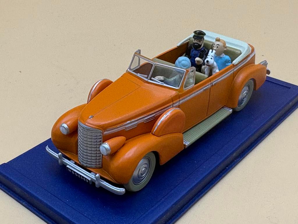 Cadillac Fleetwood Taxi New Delhi 1:43 Kuifje Collectie, Ophalen of Verzenden, Gebruikt, Auto, Overige merken