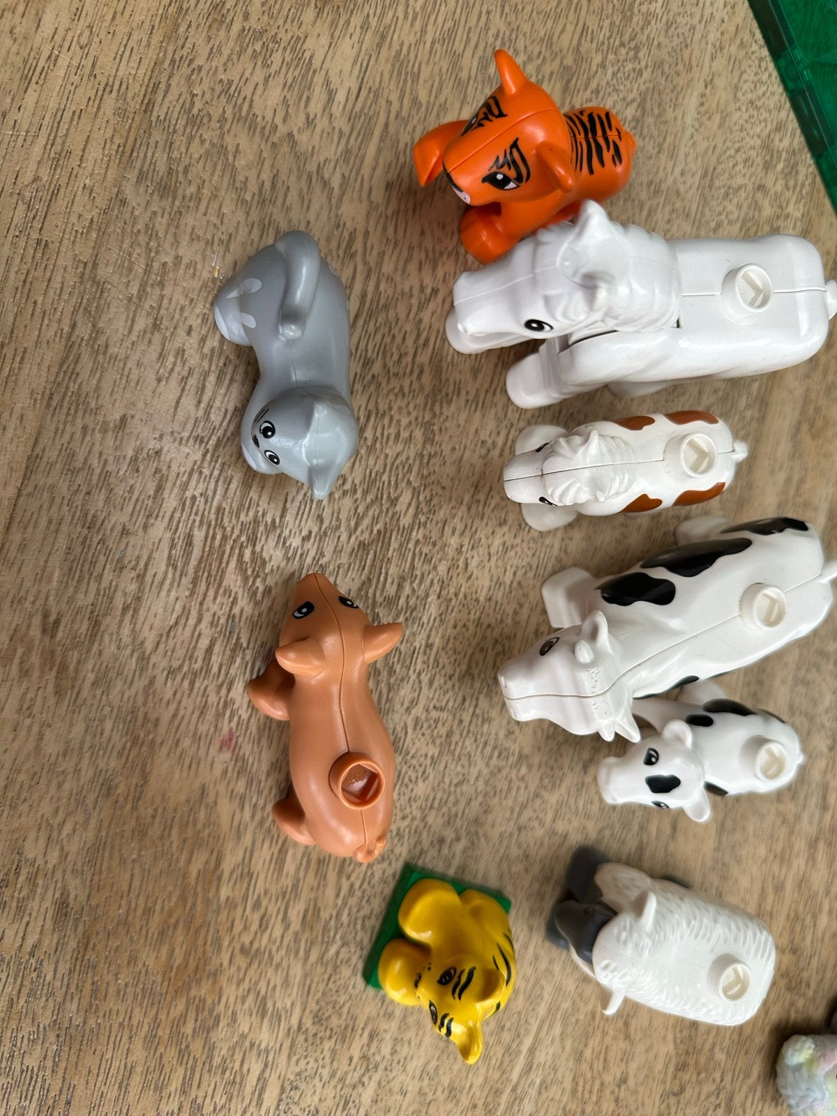 Duplo Dieren: Varken, Koe, Kalf, Tijger, Leeuw, Poes, Schaap, Ophalen of Verzenden, Gebruikt, Overige merken