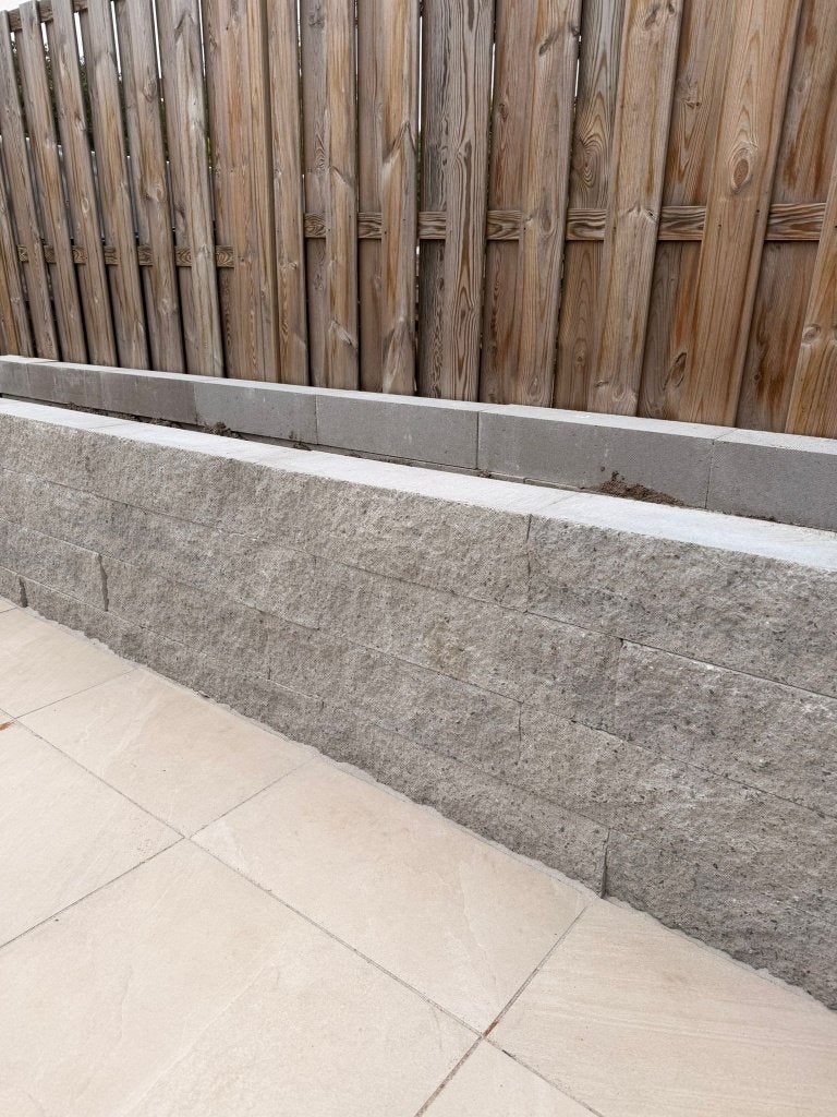 Stapelblokken splitrock bloembak plantenbak tuin 60x15x15cm, Tuin en Terras, Bloembakken en Plantenbakken, Nieuw, Beton, Tuin