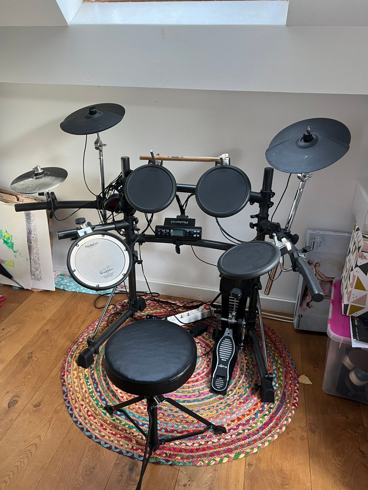 Elektrisch drumstel Roland TD-4, Muziek en Instrumenten, Drumstellen en Slagwerk, Ophalen, Gebruikt, Roland, Elektronisch