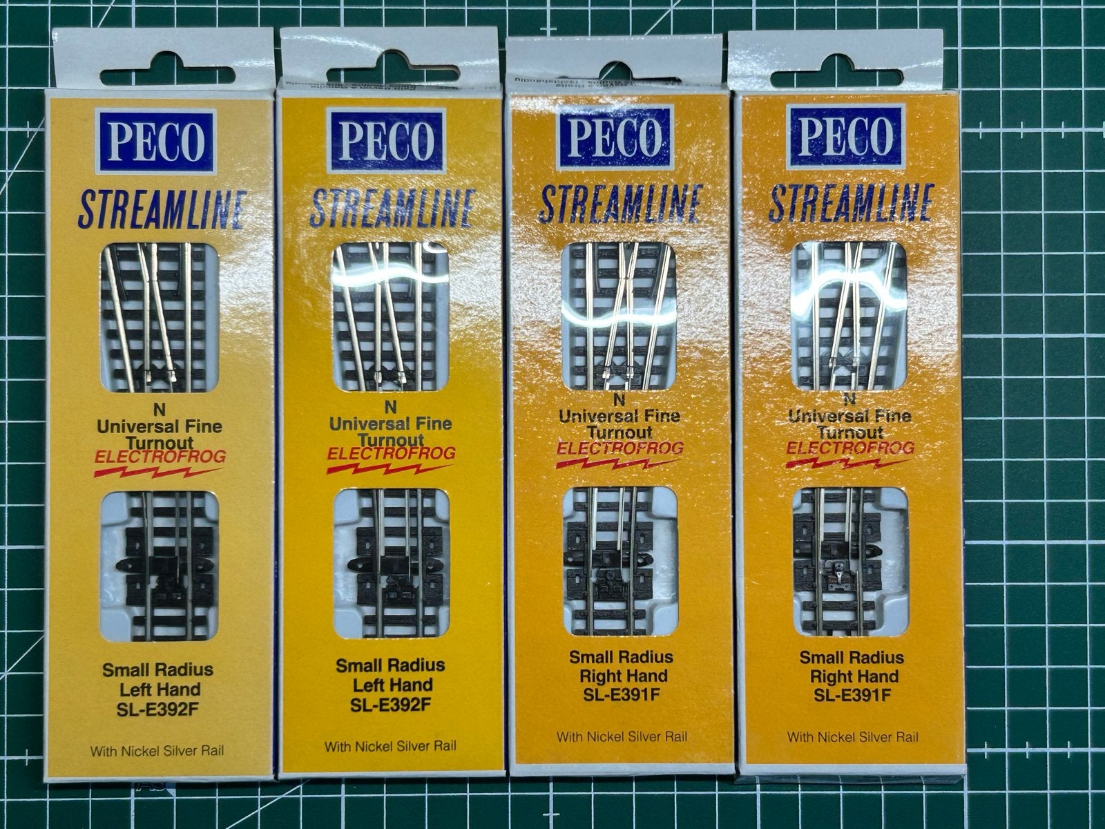 Peco N Spoor Wissels SL-E392F en SL-E391F - Nieuw, Gelijkstroom, Nieuw, Rails, Ophalen of Verzenden