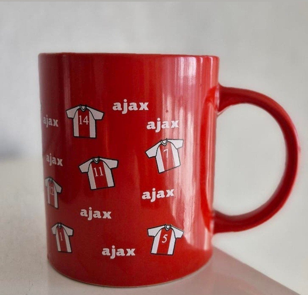 Beker met Ajax opdrukken, Ophalen of Verzenden, Zo goed als nieuw, Overige stijlen, Kop(pen) en/of Schotel(s)