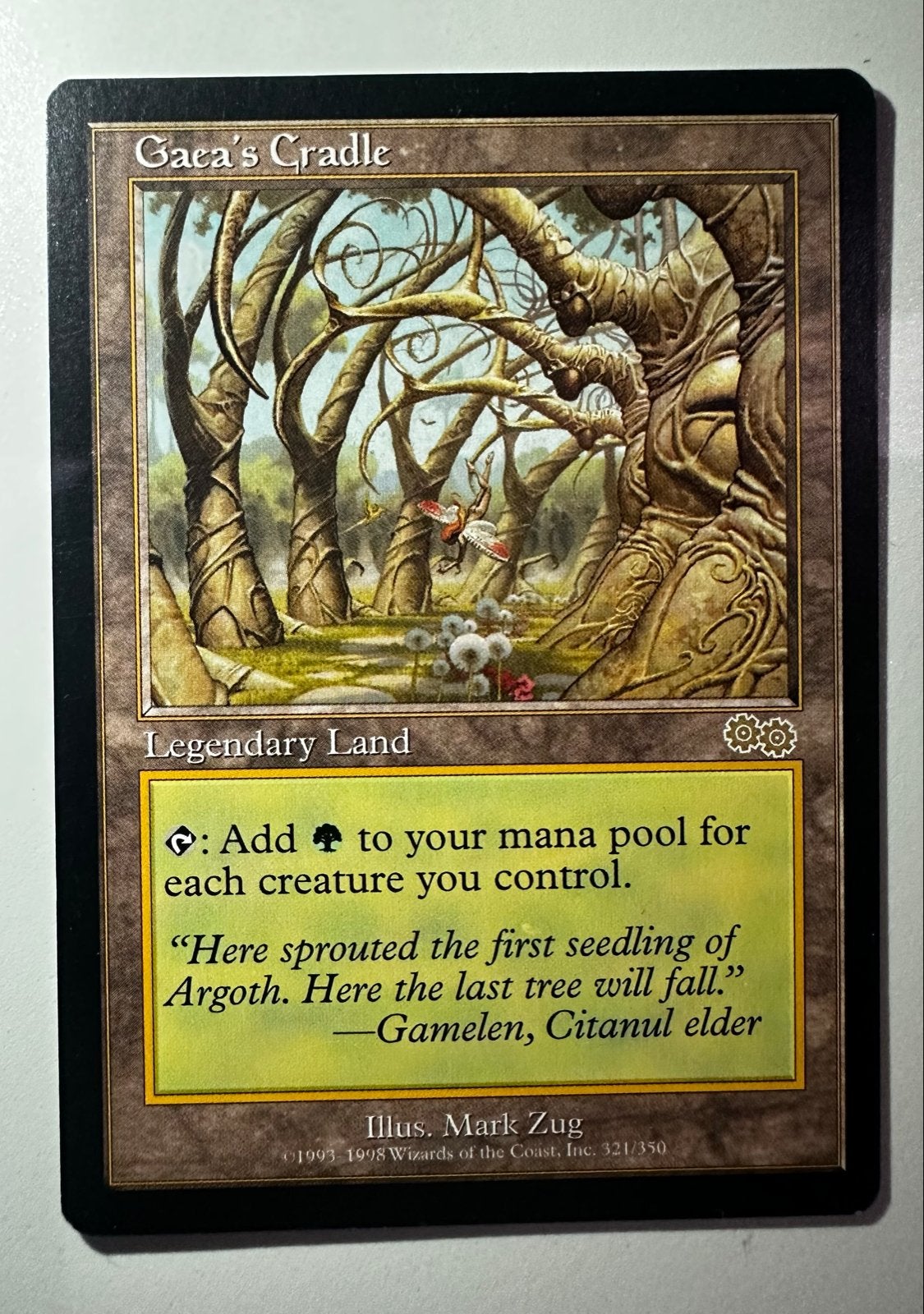 Gaea's Cradle (Urza's Saga) - Magic: The Gathering, Hobby en Vrije tijd, Verzamelkaartspellen | Magic the Gathering, Ophalen of Verzenden