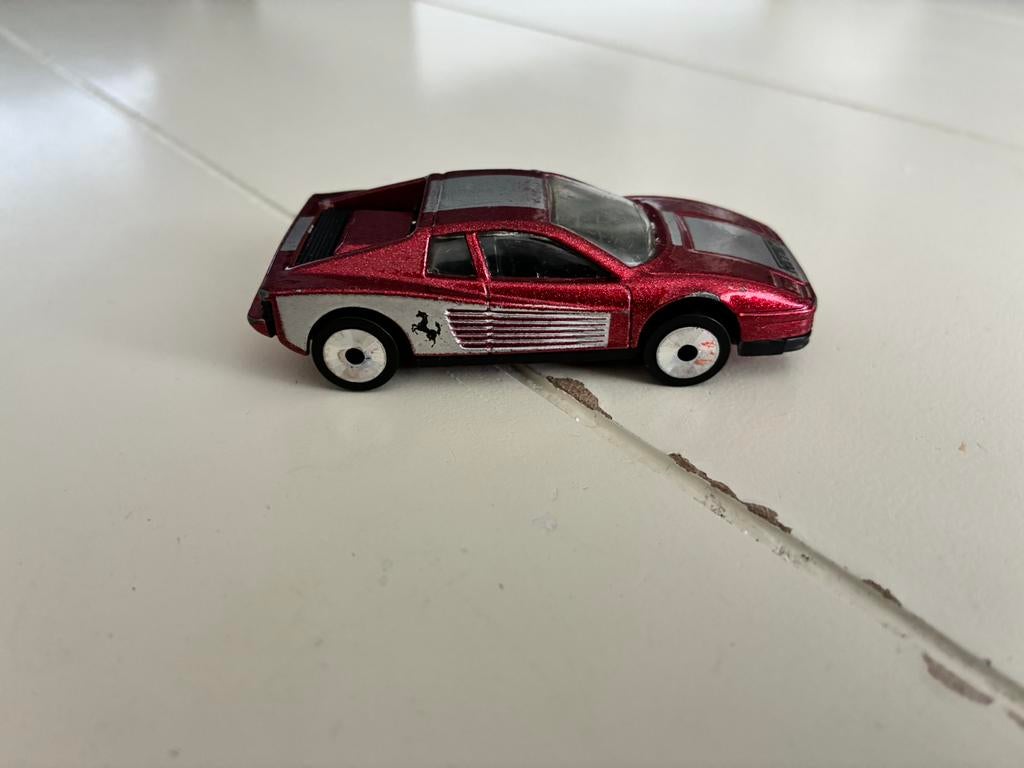 Matchbox Laserwheels Ferrari Testarossa, Hobby en Vrije tijd, Ophalen of Verzenden, Zo goed als nieuw, Auto
