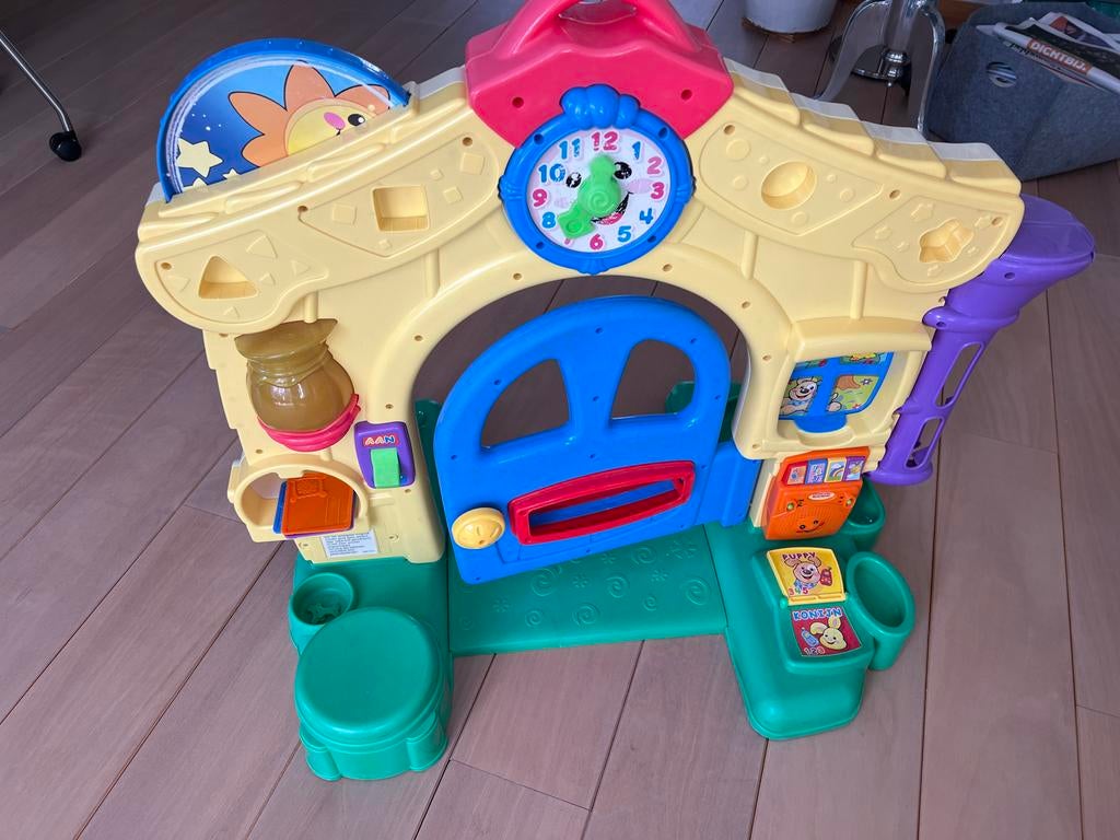 Fisher-Price Leren Speelhuisje met Geluid en Licht, Ophalen, Gebruikt, Speelset, Met licht