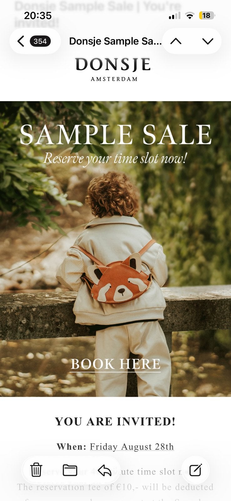 Gezocht: ticket Donsje sample sale, Tickets en Kaartjes, Eén persoon, Ticket of Toegangskaart