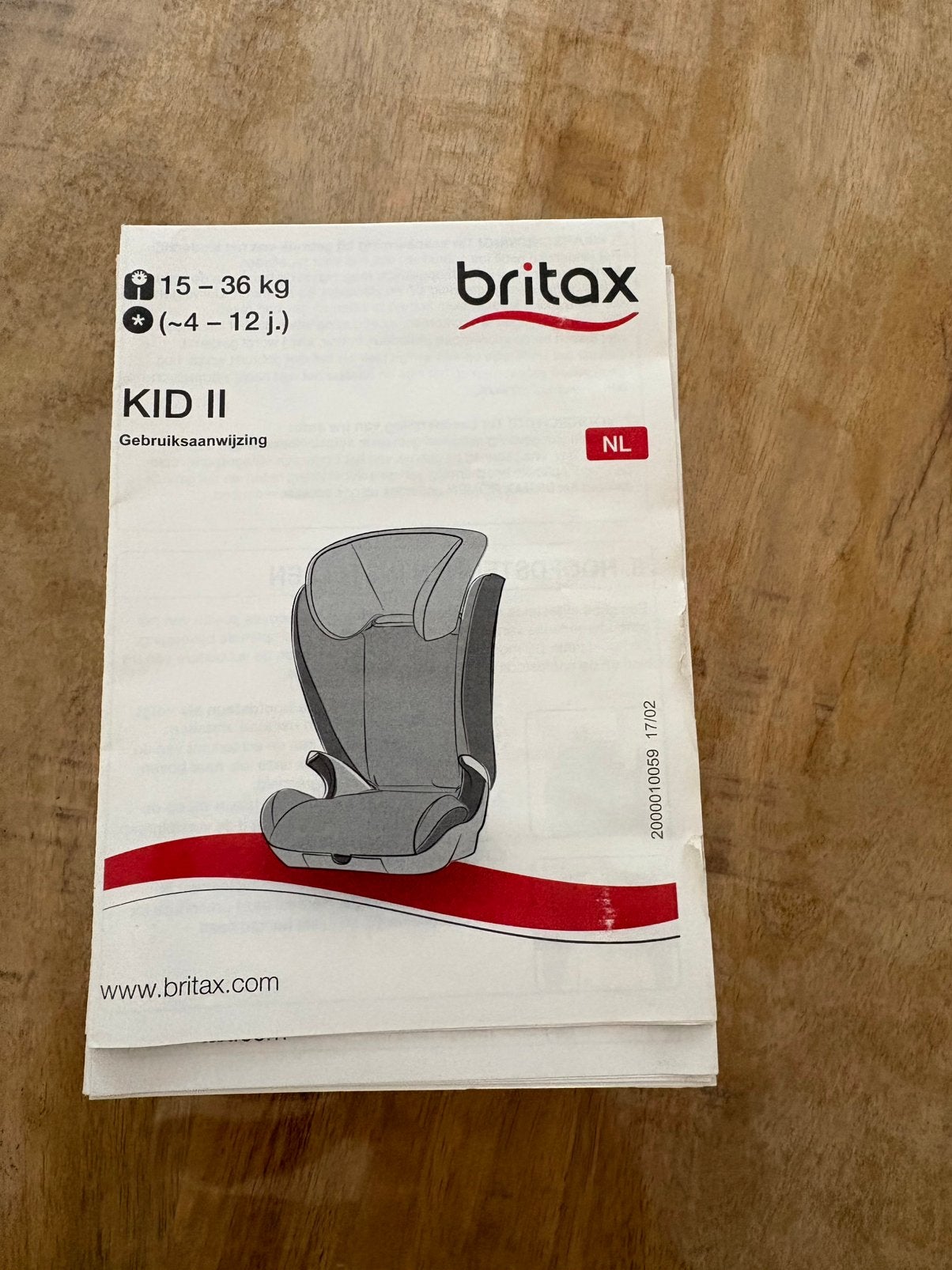 Britax romer kid 2, Ophalen, Romer, 15 t/m 36 kg, Gebruikt