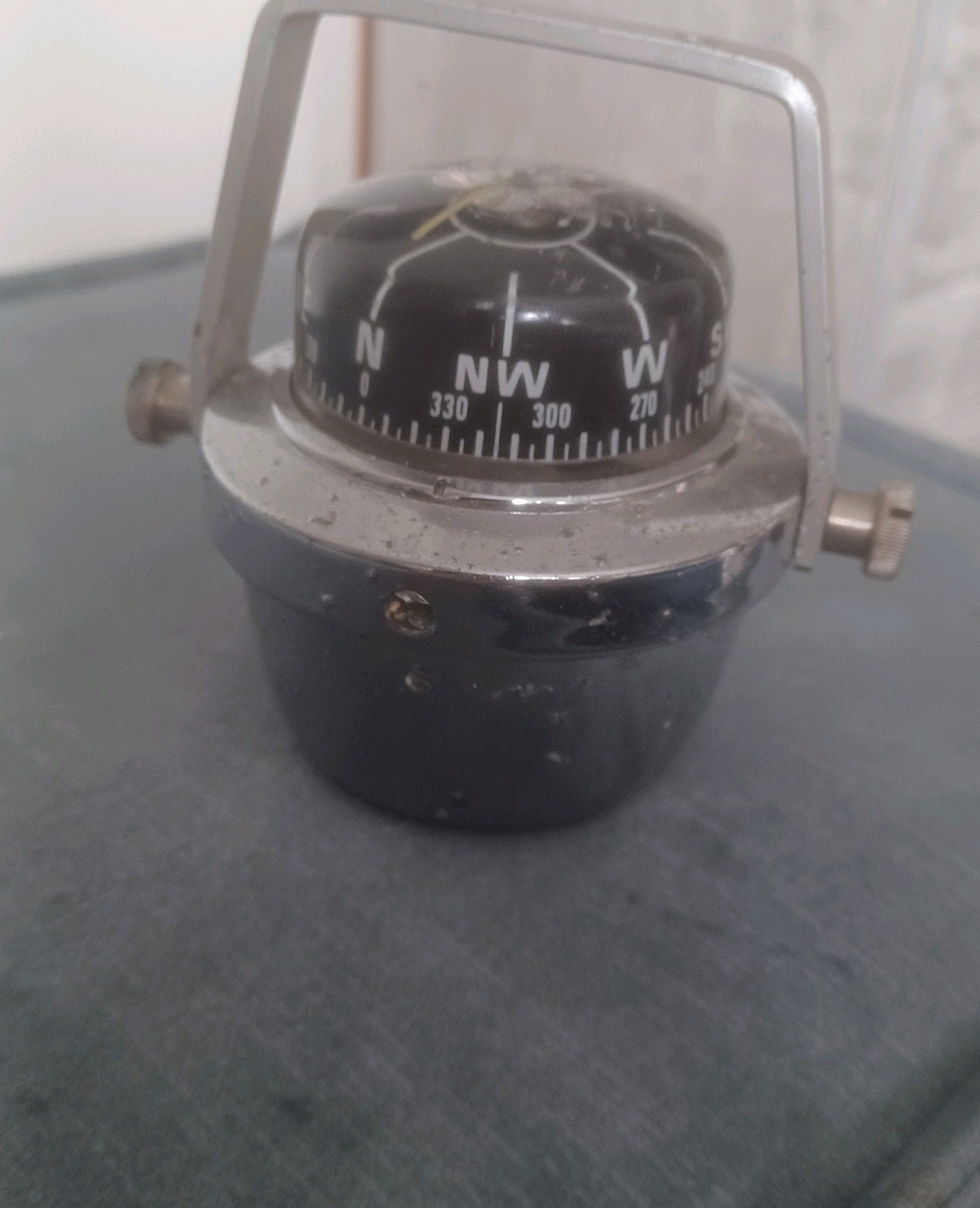 Vintage Aqua meter boot kompas Roseland USA, Ophalen of Verzenden, Gebruikt, Gps of Kompas