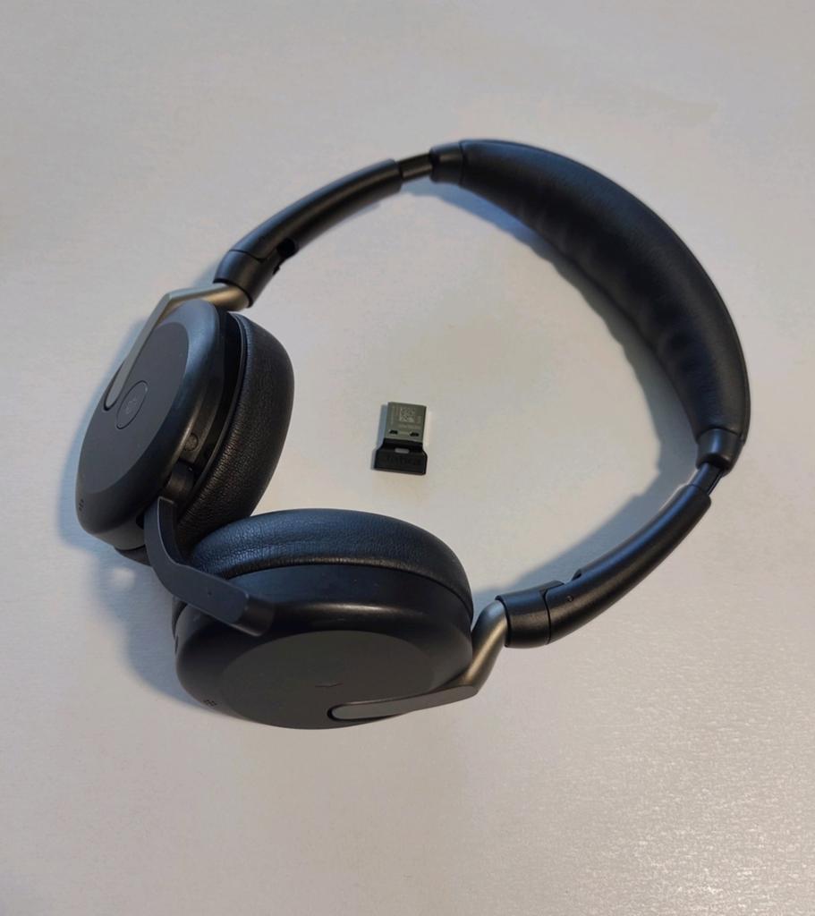 Jabra Evolve2 65 Flex, Audio, Tv en Foto, Koptelefoons, Overige merken, Zo goed als nieuw, Draadloos, Op oor (supra aural)