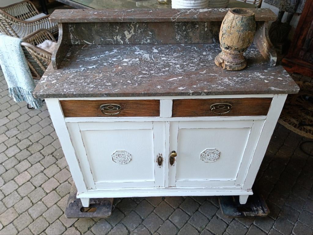 Antieke commode wastafel badkamermeubel baby meubel vintage, Ophalen of Verzenden, 50 tot 75 cm, 100 tot 150 cm