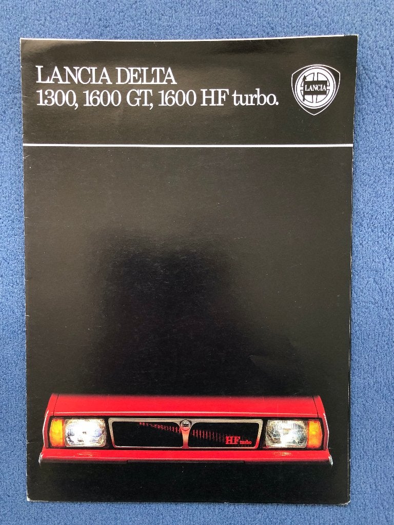 Lancia Delta 1300, 1600 GT, 1600HF Turbo folder, Ophalen of Verzenden, Nieuw, Overige merken, Lancia