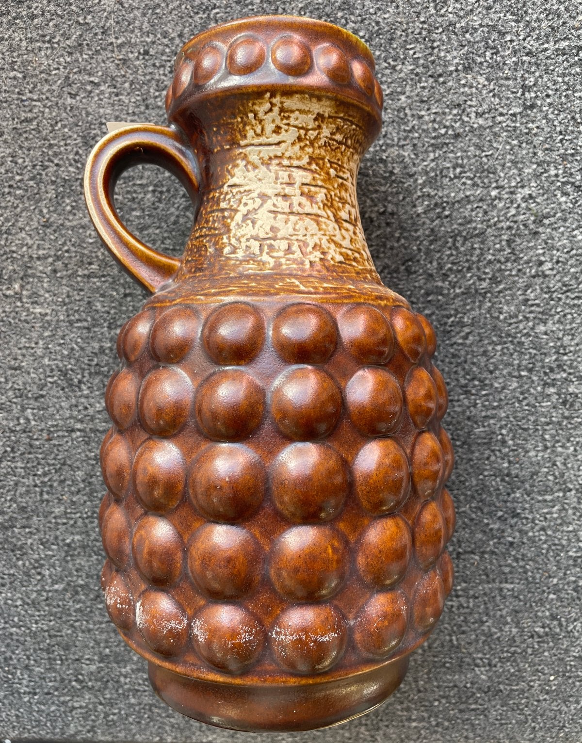 Vintage Bay Keramik vaas West-Germany Fat Lava stijl, Ophalen of Verzenden