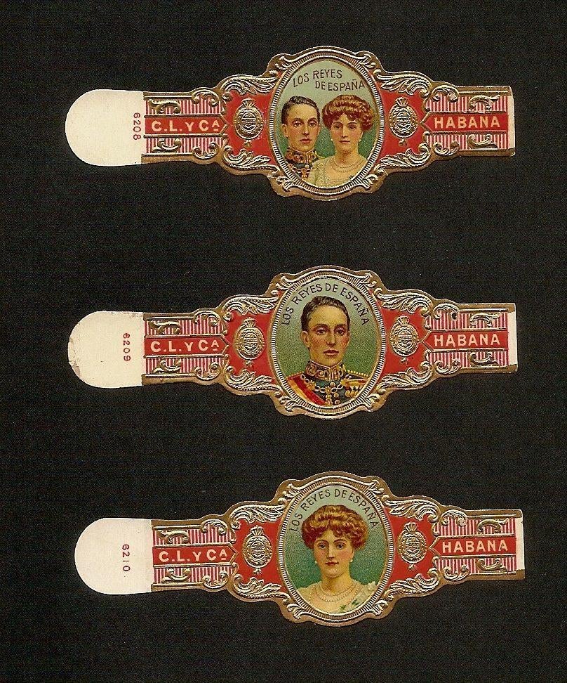 MARCA C.L. Y Cª, LOS REYES DE ESPAÑA, SERIE CUABANA COMPLETA, Verzenden, Nieuw, Sigarenbandjes