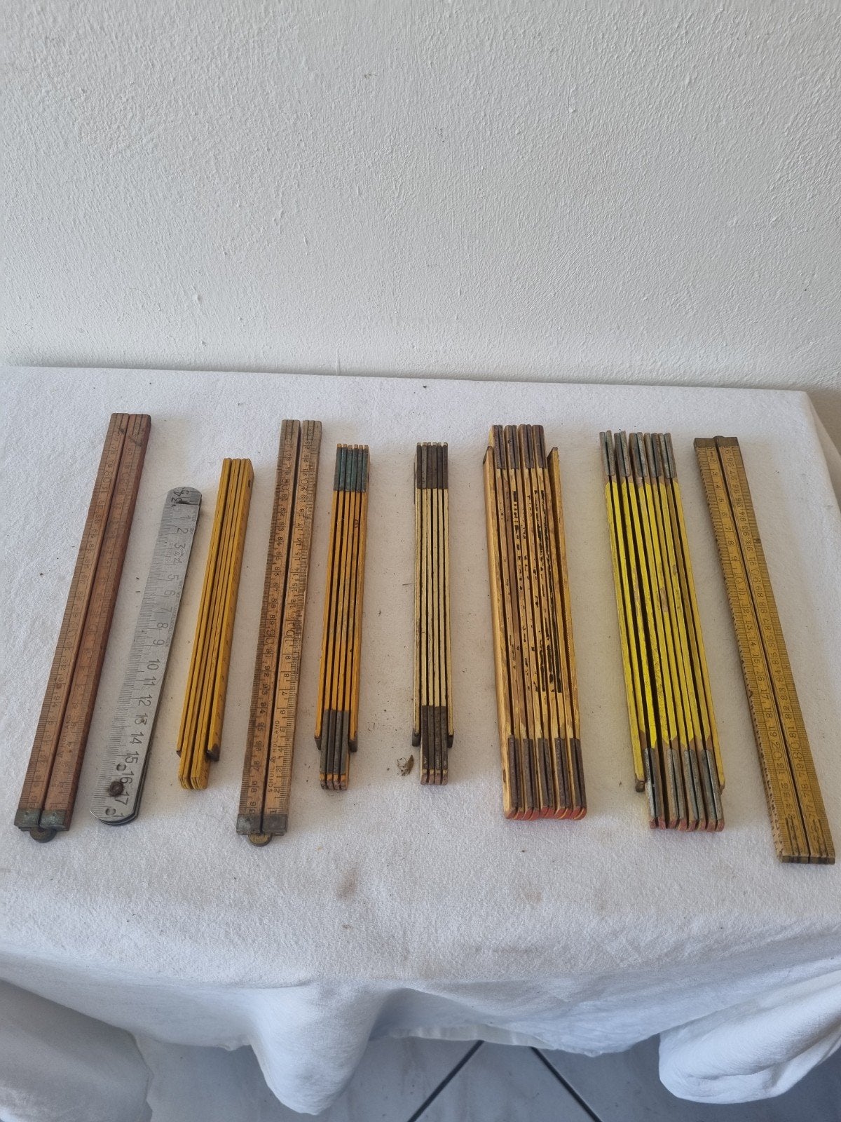 Vintage Duimstokken en Rolmaten Collectie, Antiek en Kunst, Ophalen of Verzenden