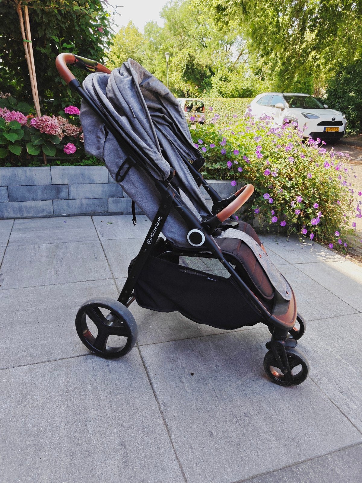 Kinderkraft Grande Plus Kinderwagen Grijs - Met Garantie, Ophalen, Gebruikt, Kinderwagen, Overige merken