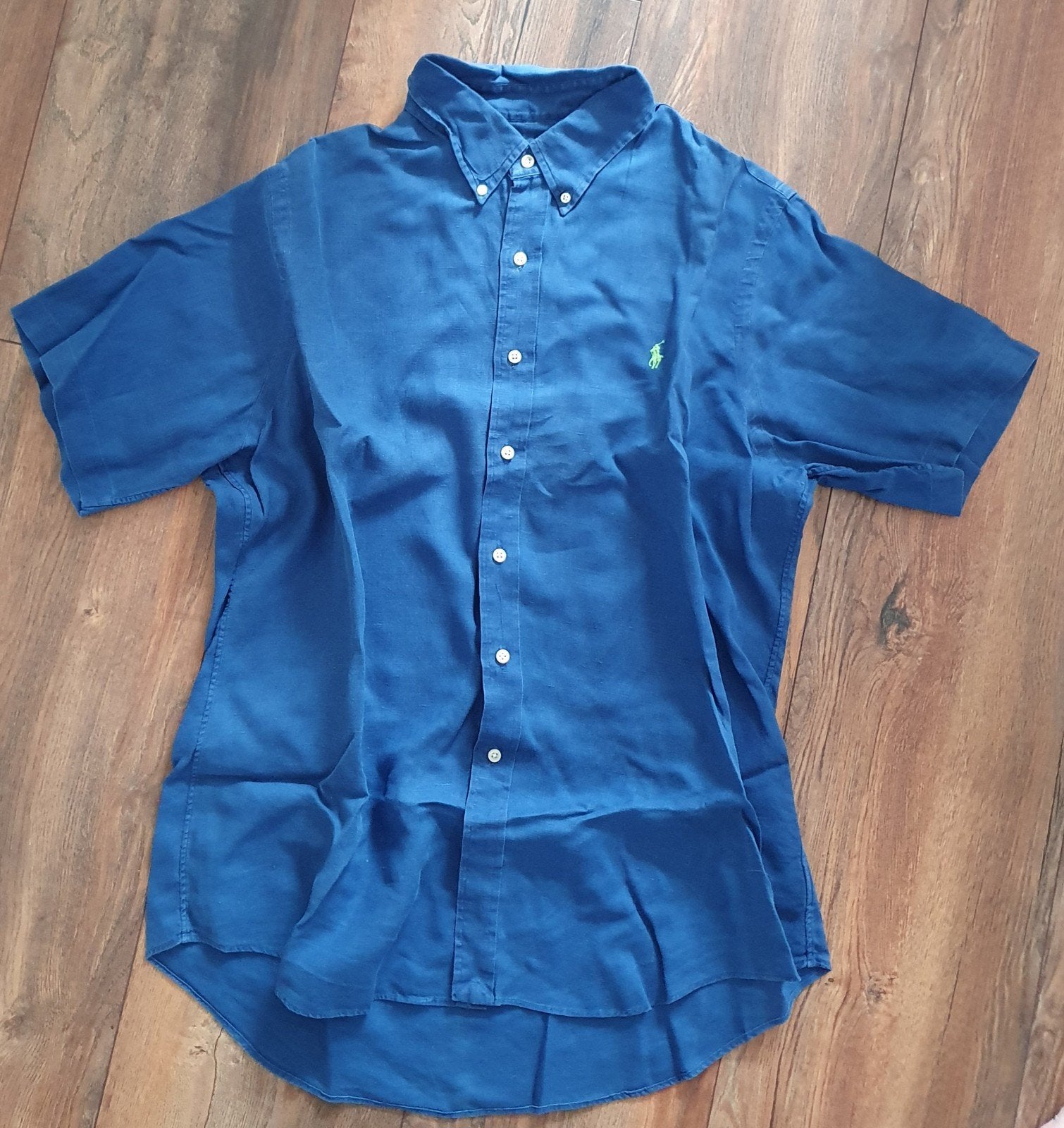 Ralph Lauren Heren Overhemd - Blauw - Maat XL, Blauw, Ralph Lauren, Ophalen of Verzenden, Gedragen
