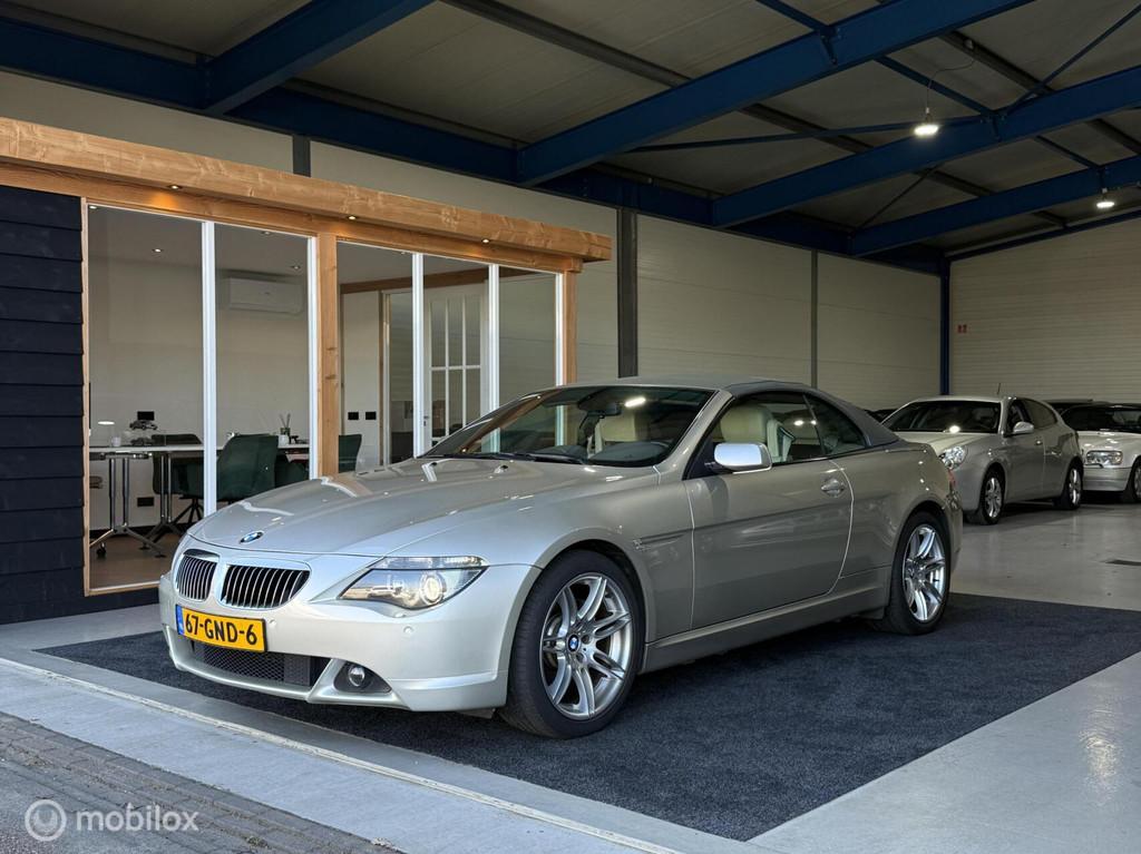 2005 BMW 645ci cabrio | 144 dkm | Mineralsilver | Nappa, Auto's, BMW, Automaat, Achterwielaandrijving, Gebruikt, Cabriolet
