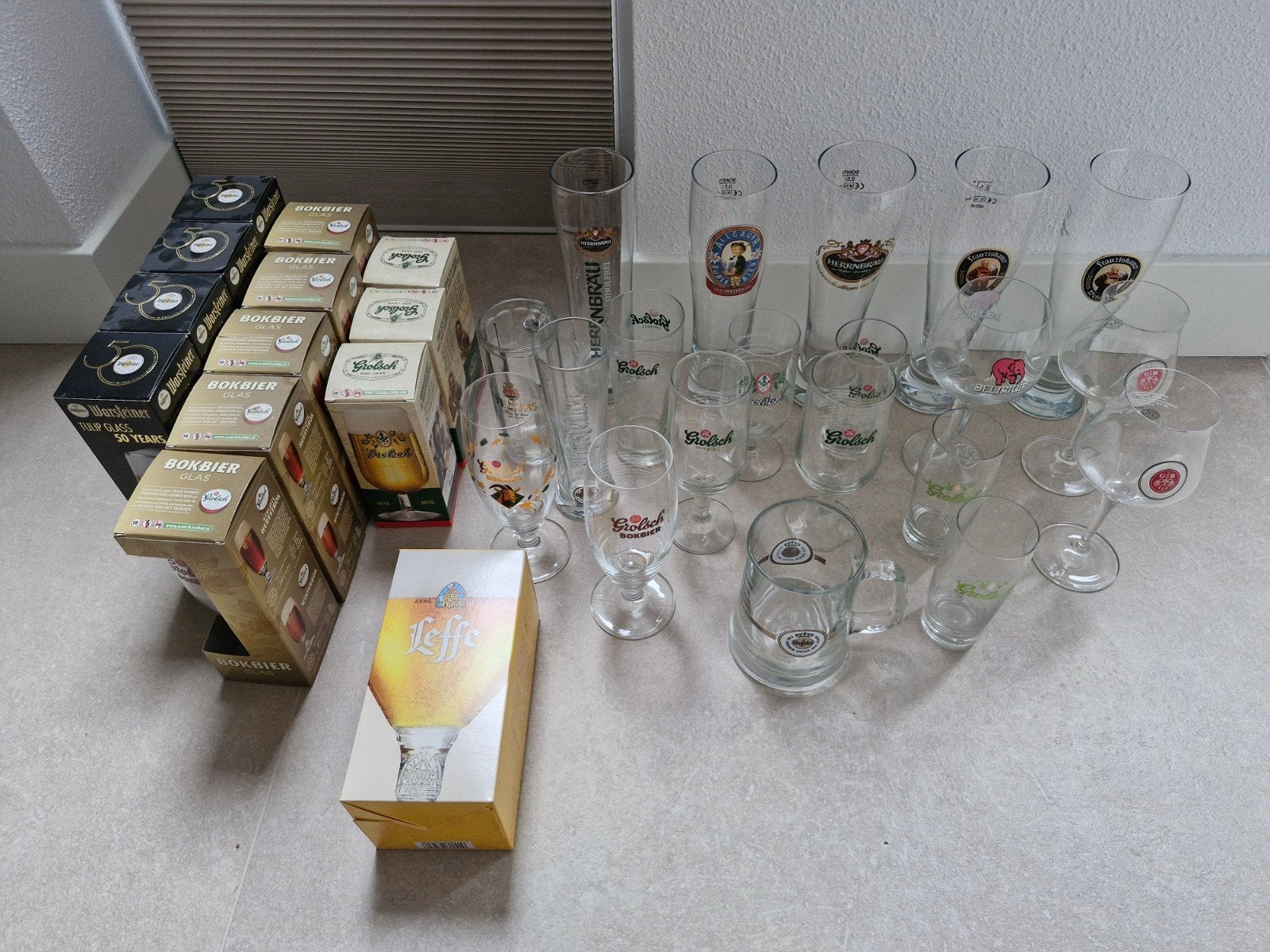 Diverse bierglazen - nieuw en zo goed als nieuw, Ophalen, Glas of Glazen, Overige merken, Glas