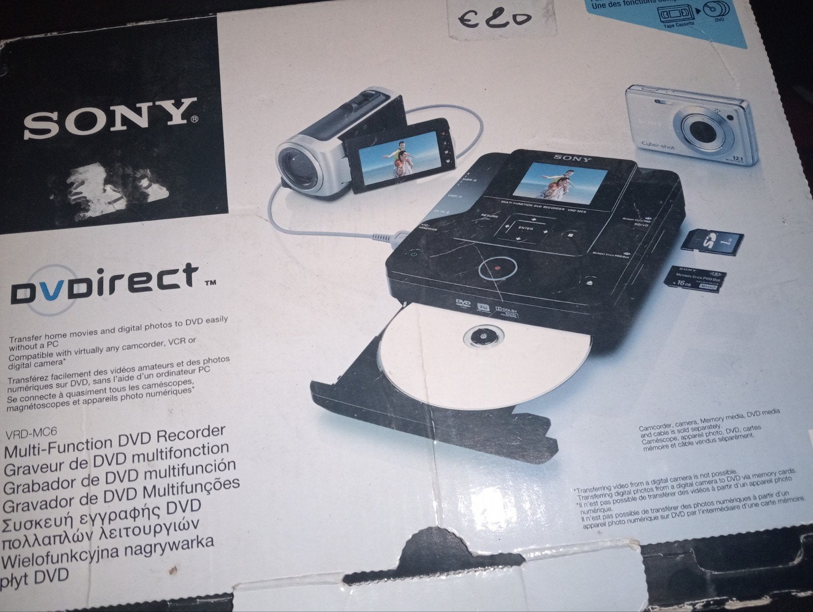 Sony VRD-MC6 Multi-Function DVD Recorder, Ophalen of Verzenden, Gebruikt, Dvd-recorder, Sony
